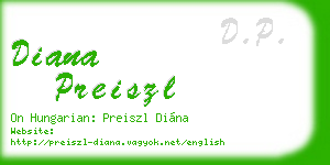 diana preiszl business card