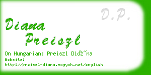 diana preiszl business card
